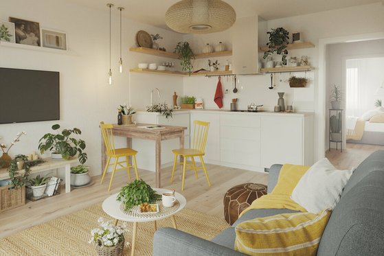 Bungalow-128-Einliegerwohnung Innenansicht Bungalow 128 Einliegerwohnung